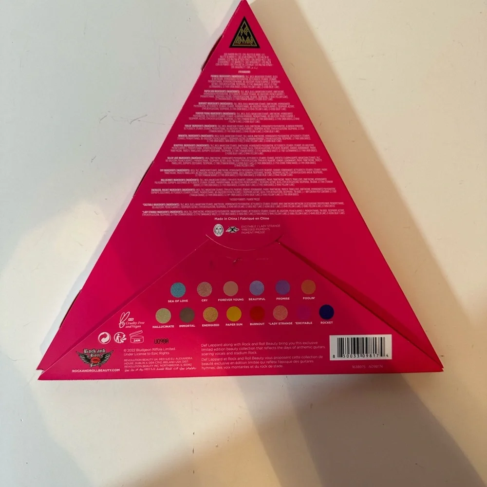 DEF Leppard X Rock And Roll Beauty Rock & 14 Color Eyeshadow Artistry Palette